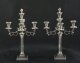 Antique Pair Edwardian Silver Plated 5 Light Candelabra Circa 1900 | Ref. no. A4343 | Regent Antiques