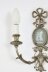 Antique Pair Silver Plate Jasperware twin branch wall lights sconces C1900 | Ref. no. A4358a | Regent Antiques
