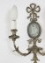 Antique Pair Silver Plate Jasperware twin branch wall lights sconces C1900 | Ref. no. A4358a | Regent Antiques