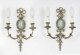 Antique Pair Silver Plated  Jasperware two branch wall lights sconces | Ref. no. A4358b | Regent Antiques