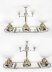 Antique English Silver Plate Cut Glass Surtout de Table set John Round 19th C | Ref. no. A4376 | Regent Antiques