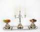Antique English Silver Plate Cut Glass Surtout de Table set John Round 19th C | Ref. no. A4376 | Regent Antiques