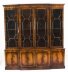Vintage Pair Flame Mahogany Breakfront Bookcases 20th Century | Ref. no. A4437A | Regent Antiques