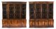 Vintage Pair Flame Mahogany Breakfront Bookcases 20th Century | Ref. no. A4437A | Regent Antiques