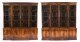 Vintage Pair Flame Mahogany Breakfront Bookcases 20th Century | Ref. no. A4437A | Regent Antiques