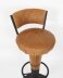 Antique Pair Walnut  and Tan Leather Art Deco Bar Stools 20th Century | Ref. no. A4438 | Regent Antiques