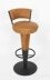 Antique Pair Walnut  and Tan Leather Art Deco Bar Stools 20th Century | Ref. no. A4438 | Regent Antiques