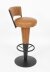Antique Pair Walnut  and Tan Leather Art Deco Bar Stools 20th Century | Ref. no. A4438 | Regent Antiques