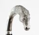 Vintage Silver Horse Head Ebonized Walking Cane Stick 2012 92cm/36.5nch | Ref. no. A4443 | Regent Antiques