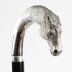 Vintage Silver Horse Head Ebonized Walking Cane Stick 2012 92cm/36.5nch | Ref. no. A4443 | Regent Antiques
