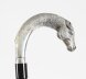 Vintage Silver Horse Head Ebonized Walking Cane Stick 2012 92cm/36.5nch | Ref. no. A4443 | Regent Antiques