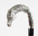 Vintage Silver Horse Head Ebonized Walking Cane Stick 2012 92cm/36.5nch | Ref. no. A4443 | Regent Antiques