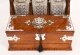 Antique Blonde Oak Tantalus 3 Decanter Dry Bar Games Compendium 19th C | Ref. no. A4449 | Regent Antiques