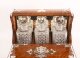 Antique Blonde Oak Tantalus 3 Decanter Dry Bar Games Compendium 19th C | Ref. no. A4449 | Regent Antiques