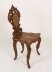 Antique Pair Swiss Walnut Marquetry inlaid Hall Chairs 19th C | Ref. no. A4467 | Regent Antiques