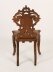 Antique Pair Swiss Walnut Marquetry inlaid Hall Chairs 19th C | Ref. no. A4467 | Regent Antiques