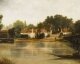 Antique 5ft Oil Painting "Sonning-on-Thames" Vernon Howard 19th C | Ref. no. A4476 | Regent Antiques