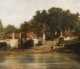 Antique 5ft Oil Painting "Sonning-on-Thames" Vernon Howard 19th C | Ref. no. A4476 | Regent Antiques