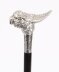 Antique Walking Stick Cane Silver Cockatoo\