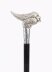 Antique Walking Stick Cane Silver Cockatoo\