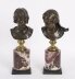 Antique Pair Italian Bronze Busts of Dionysus and Ariadne 19th C | Ref. no. A4480 | Regent Antiques