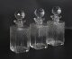 Antique Inlaid Walnut Three Cut  Crystal Decanter Tantalus C1870 19th C | Ref. no. A4501 | Regent Antiques