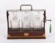 Antique Inlaid Walnut Three Cut  Crystal Decanter Tantalus C1870 19th C | Ref. no. A4501 | Regent Antiques