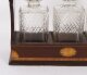 Antique Inlaid Walnut Three Cut  Crystal Decanter Tantalus C1870 19th C | Ref. no. A4501 | Regent Antiques