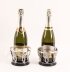 Antique Pair Silver Plated Wine Bottle Coasters  Circa 1900 | Ref. no. A4516 | Regent Antiques