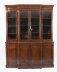 Antique Pair English Flame Mahogany Library Breakfront Bookcases 19th C | Ref. no. A4529a | Regent Antiques