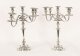 Antique Pair Large Five Light Silver Plate Candelabra by Mappin & Webb 19th C | Ref. no. A4535 | Regent Antiques