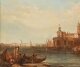 Antique Pair Oil Paintings Doges Palace & Dogana Venice Alfred Pollentine 19th C | Ref. no. A4537 | Regent Antiques