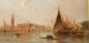 Antique Pair Oil Paintings Doges Palace & Dogana Venice Alfred Pollentine 19th C | Ref. no. A4537 | Regent Antiques