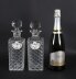 Antique Victorian Pair of Hobnail Cut  Crystal Decanters  Circa 1880 19th C | Ref. no. A4541 | Regent Antiques