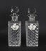 Antique Victorian Pair of Hobnail Cut  Crystal Decanters  Circa 1880 19th C | Ref. no. A4541 | Regent Antiques