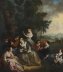 Antique Oil on Canvas  Painting "Party Picnicking" After Watteau 18thC | Ref. no. A4573 | Regent Antiques