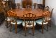 Vintage 7ft6" Diameter Flame Mahogany Dining Table & 10 ShieldBack Chairs 20th C | Ref. no. A4616a | Regent Antiques