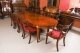 Vintage French Empire Revival  Burr Walnut Dining Table & 10 Chairs 20th Century | Ref. no. A4635b | Regent Antiques