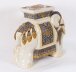 Vintage Glazed Pottery Elephant Garden Seat / Stand Mid 20th Century | Ref. no. A4681x | Regent Antiques