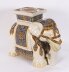 Vintage Glazed Pottery Elephant Garden Seat / Stand Mid 20th Century | Ref. no. A4681x | Regent Antiques