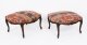 Antique Pair Large French Louis XIV Revival Walnut Stools Circa 1880 19th C | Ref. no. A4698 | Regent Antiques