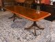Vintage 8ft  Crossbanded Twin Pillar Dining Table  William Tillman 20th C | Ref. no. A4705 | Regent Antiques
