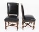 Antique Set 12 French Walnut & Black Leather Upholstered Dining Chairs 19th C Antique Set 12 French Walnut & Black Leather Upholstered Dining Chairs 19th C | Ref. no. A4732 | Regent Antiques