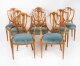 Antique Set 8 Shieldback Satin wood Dining Chairs Cowtan & Sons 19th C Antique Set 8 Shieldback Satin wood Dining Chairs Cowtan & Sons 19th C | Ref. no. A4734 | Regent Antiques