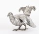 Antique Pair Belgian Silver Grouse Game Birds 19th C | Ref. no. A4768 | Regent Antiques