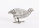 Antique Pair Belgian Silver Grouse Game Birds 19th C | Ref. no. A4768 | Regent Antiques