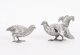 Antique Pair Belgian Silver Grouse Game Birds 19th C | Ref. no. A4768 | Regent Antiques