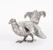 Antique Pair Belgian Silver Grouse Game Birds 19th C | Ref. no. A4768 | Regent Antiques
