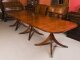 Vintage 13ft  Regency Revival Triple Pillar Dining Table  Mid 20th C | Ref. no. A4801 | Regent Antiques