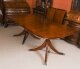 Vintage 13ft  Regency Revival Triple Pillar Dining Table  Mid 20th C | Ref. no. A4801 | Regent Antiques